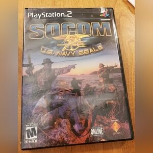 Socom - US NAVY SEALS-Sony PlayStation 2 Game & Socom II Disc Only Game Ps2